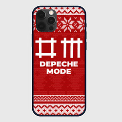 Чехол для iPhone 12 Pro Max Новогодний Depeche Mode, цвет: 3D-черный