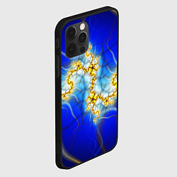 Чехол для iPhone 12 Pro Max Фрактальный узор мерцание, цвет: 3D-черный — фото 2