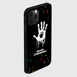 Чехол для iPhone 12 Pro Max Death Stranding конфети, цвет: 3D-черный — фото 2