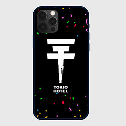 Чехол для iPhone 12 Pro Max Tokio Hotel конфети, цвет: 3D-черный