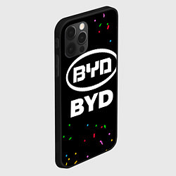 Чехол для iPhone 12 Pro Max BYD конфети, цвет: 3D-черный — фото 2