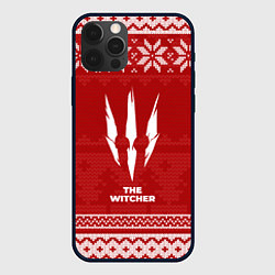 Чехол для iPhone 12 Pro Max Новогодний The Witcher, цвет: 3D-черный