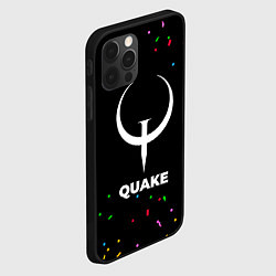 Чехол для iPhone 12 Pro Max Quake конфети, цвет: 3D-черный — фото 2