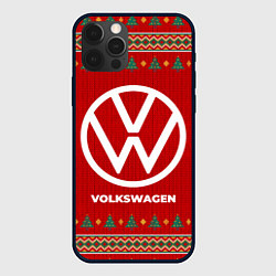 Чехол для iPhone 12 Pro Max Volkswagen new year, цвет: 3D-черный