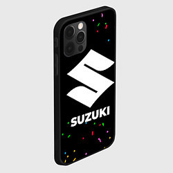 Чехол для iPhone 12 Pro Max Suzuki конфети, цвет: 3D-черный — фото 2