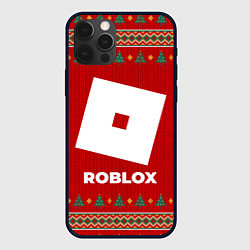 Чехол для iPhone 12 Pro Max Roblox new year, цвет: 3D-черный