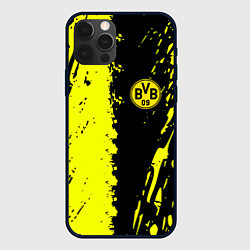 Чехол для iPhone 12 Pro Max Borussia краски текстура, цвет: 3D-черный