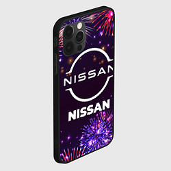 Чехол для iPhone 12 Pro Max Праздничный Nissan, цвет: 3D-черный — фото 2