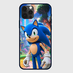 Чехол для iPhone 12 Pro Max Sonic красочный мир, цвет: 3D-черный