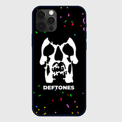 Чехол для iPhone 12 Pro Max Deftones конфети, цвет: 3D-черный