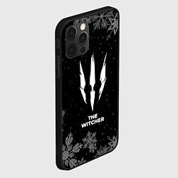 Чехол для iPhone 12 Pro Max Снежный The Witcher, цвет: 3D-черный — фото 2