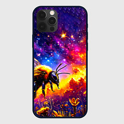 Чехол для iPhone 12 Pro Max Пчелка в космосе, цвет: 3D-черный