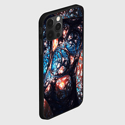 Чехол для iPhone 12 Pro Max Абстрактные фракталы узор, цвет: 3D-черный — фото 2