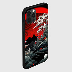 Чехол для iPhone 12 Pro Max Деревья Японии и природа, цвет: 3D-черный — фото 2