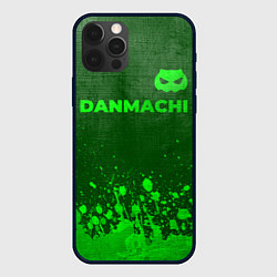 Чехол для iPhone 12 Pro Max DanMachi - green gradient посередине, цвет: 3D-черный