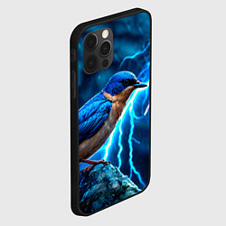 Чехол для iPhone 12 Pro Max Ласточка в грозу, цвет: 3D-черный — фото 2