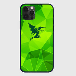 Чехол для iPhone 12 Pro Max Black Sabbath green poly, цвет: 3D-черный