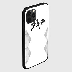 Чехол для iPhone 12 Pro Max Akira white poly, цвет: 3D-черный — фото 2