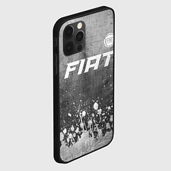 Чехол для iPhone 12 Pro Max Fiat - grey gradient посередине, цвет: 3D-черный — фото 2