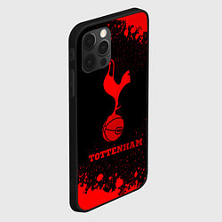 Чехол для iPhone 12 Pro Max Tottenham - red gradient, цвет: 3D-черный — фото 2