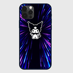 Чехол для iPhone 12 Pro Max Kuromi neon energy, цвет: 3D-черный