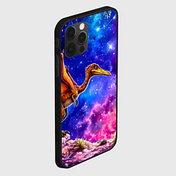 Чехол для iPhone 12 Pro Max Птерозавр и звездное небо, цвет: 3D-черный — фото 2