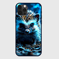 Чехол для iPhone 12 Pro Max Ежик в разрядах молний, цвет: 3D-черный
