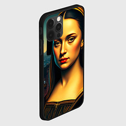 Чехол для iPhone 12 Pro Max Современная мона лиза, цвет: 3D-черный — фото 2