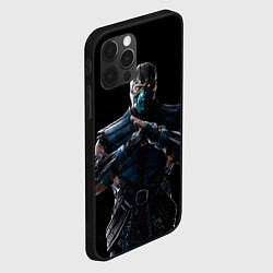 Чехол для iPhone 12 Pro Max Mortal kombat - Sub Zero, цвет: 3D-черный — фото 2