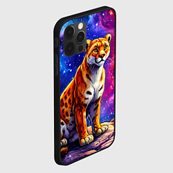 Чехол для iPhone 12 Pro Max Пума и звездное небо, цвет: 3D-черный — фото 2