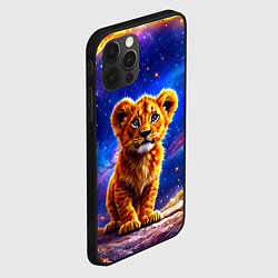 Чехол для iPhone 12 Pro Max Львенок в звездную ночь, цвет: 3D-черный — фото 2