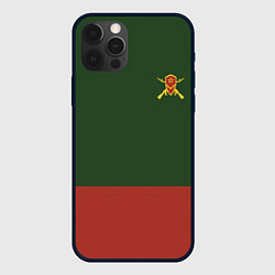 Чехол для iPhone 12 Pro Max Мотострелковые войска: герб со щитом, цвет: 3D-черный