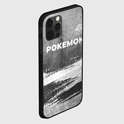 Чехол для iPhone 12 Pro Max Pokemon - grey gradient посередине, цвет: 3D-черный — фото 2