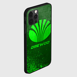 Чехол для iPhone 12 Pro Max Daewoo - green gradient, цвет: 3D-черный — фото 2