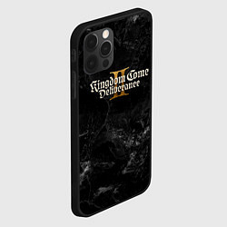 Чехол для iPhone 12 Pro Max Kingdom Come Deliverance 2 dark logo, цвет: 3D-черный — фото 2