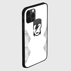 Чехол для iPhone 12 Pro Max David Bowie white poly, цвет: 3D-черный — фото 2