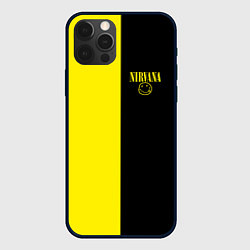 Чехол для iPhone 12 Pro Max Нирвана два цвета, цвет: 3D-черный