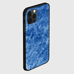 Чехол для iPhone 12 Pro Max Абстракция - blue noise, цвет: 3D-черный — фото 2