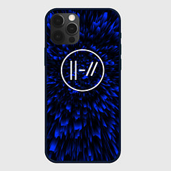 Чехол для iPhone 12 Pro Max Twenty One Pilots blue energy, цвет: 3D-черный