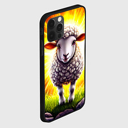 Чехол для iPhone 12 Pro Max Овечка в ярких лучах, цвет: 3D-черный — фото 2