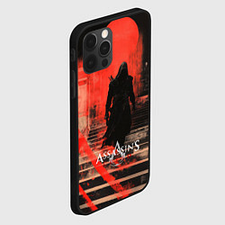 Чехол для iPhone 12 Pro Max Assassins Creed poster style, цвет: 3D-черный — фото 2