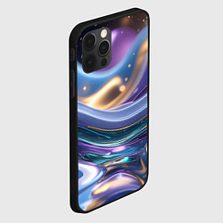 Чехол для iPhone 12 Pro Max Космическая краска, цвет: 3D-черный — фото 2