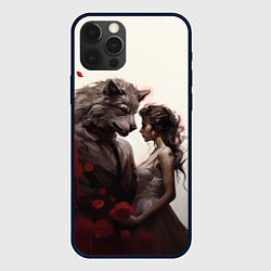 Чехол для iPhone 12 Pro Max Оборотень и девушка, цвет: 3D-черный