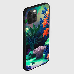 Чехол для iPhone 12 Pro Max Морское дно с кораллами, цвет: 3D-черный — фото 2