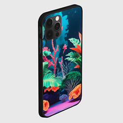 Чехол для iPhone 12 Pro Max Морские растения, цвет: 3D-черный — фото 2