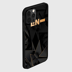 Чехол для iPhone 12 Pro Max Enhypen golden poly, цвет: 3D-черный — фото 2