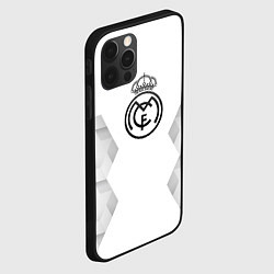 Чехол для iPhone 12 Pro Max Real Madrid white poly, цвет: 3D-черный — фото 2
