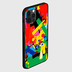 Чехол для iPhone 12 Pro Max Абстрактная графика, цвет: 3D-черный — фото 2