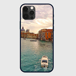 Чехол для iPhone 12 Pro Max Гранд-канал Венеции - городской пейзаж, цвет: 3D-черный