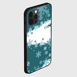Чехол для iPhone 12 Pro Max Сноуборд это жизнь, цвет: 3D-черный — фото 2